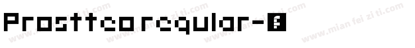 Prostteo regular字体转换